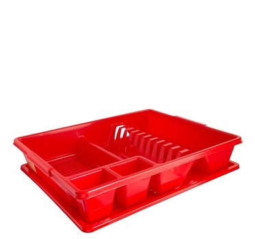 Odkapávač na nádobí CLASSIC+podn 43x35 červená