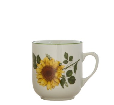 Hrnek Trojka 300ml Slunenice, zelen linka