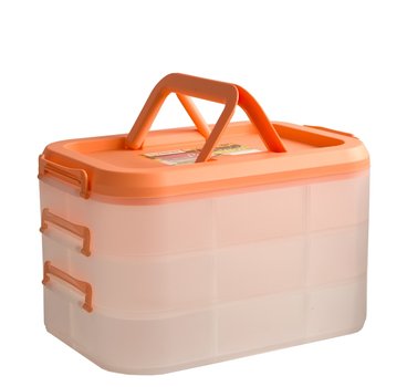 Box party 3 patra 40x28x17,8cm zelen