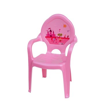 Dětská židlička plast růžová princezny