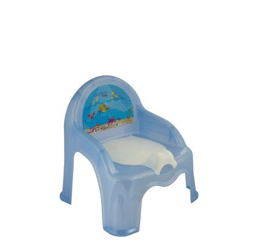 Židlička s nočníkem modrá/moře