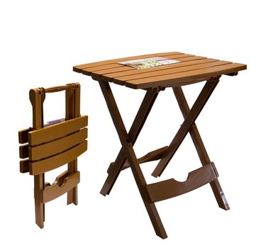 Stůl rozkládací malý/hnědý 44,5x38,5x48,5cm
