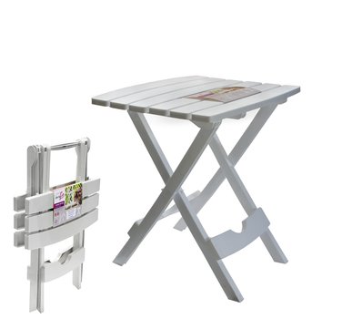 Stůl rozkládací malý/bílý 44,5x38,5x48,5cm