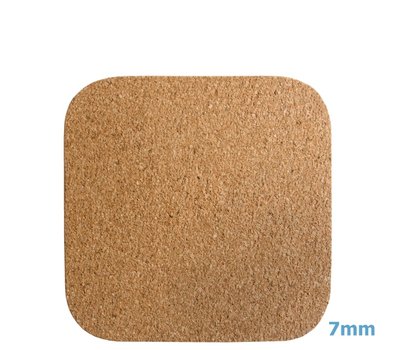 Korkov pr. tverec pod hork ndob 25 x 25 x 0,7 cm