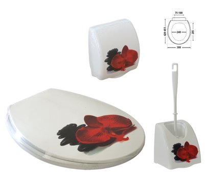 WC set 4 dly Romance orchidej kameny