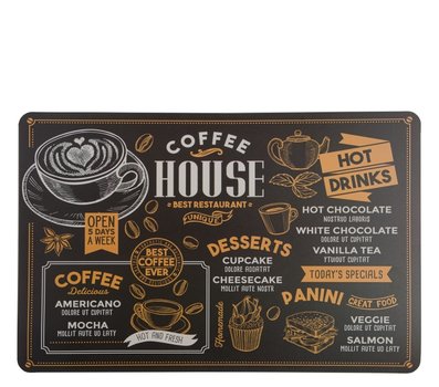 Prostrn 43x28cm Coffee House