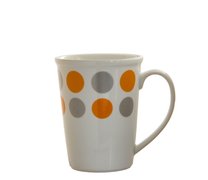 Hrnek ERIN 400ml oran./ed puntk