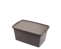 Box RATTAN 33x23x16 10l-hnd