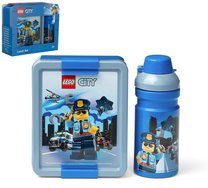 LEGO láhev 390ml a svač box 17x13,5x7cm Policie