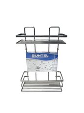 Polika koupel.obdelnk 2patra lamel chrom 24x11x35,5cm