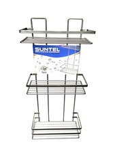 Polika koupel.obdelnk 3patra lamel chrom 24x11x54cm