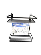 Polika koupel.obdelnk 2patra lamel ern 24x11x35,5cm